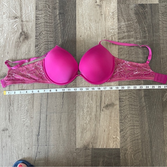 Calvin Klein Fuchsia Padded Lace Bra 36 C - Picture 10 of 15